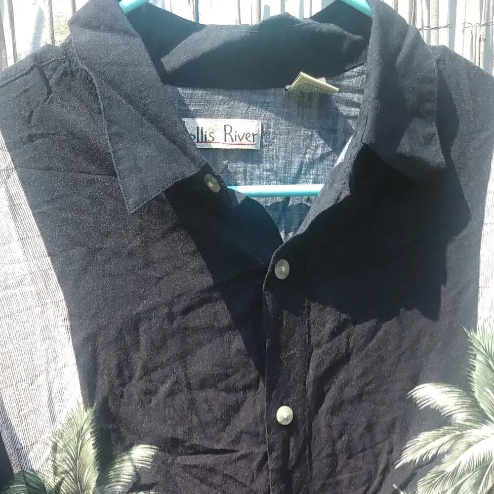 Hollis River Hawaiian Button Down Men - L